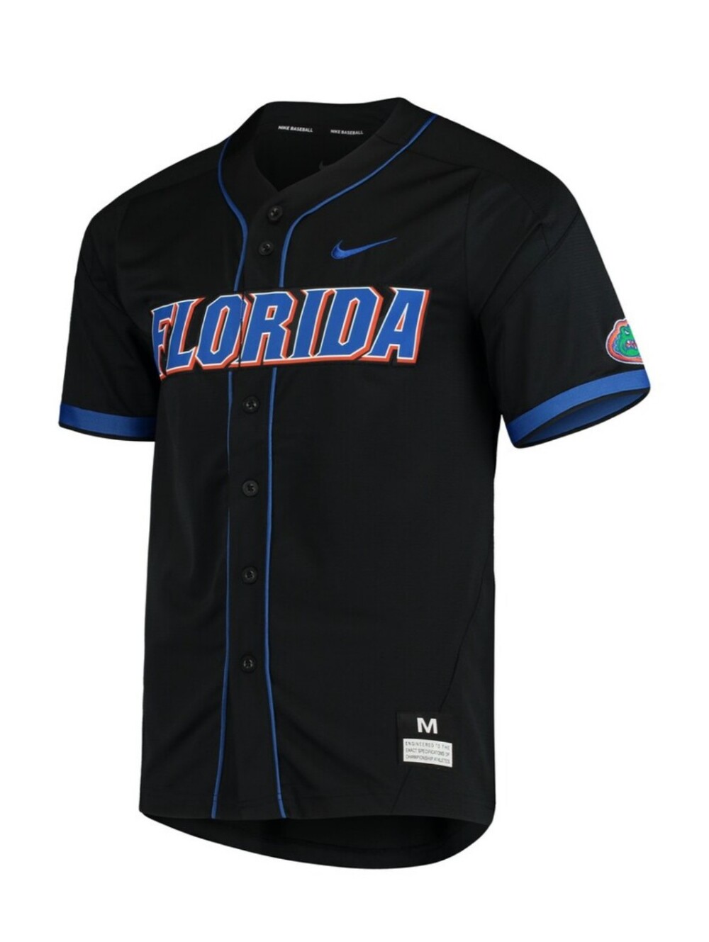 Men's Nike Black Florida Gators Full-Button Baseball Jersey